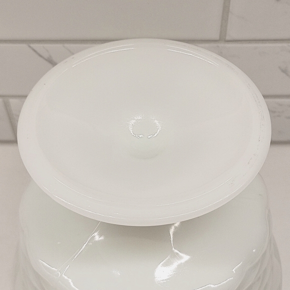 Vintage Milk Glass Pedestal Planter - Picture 5 of 5